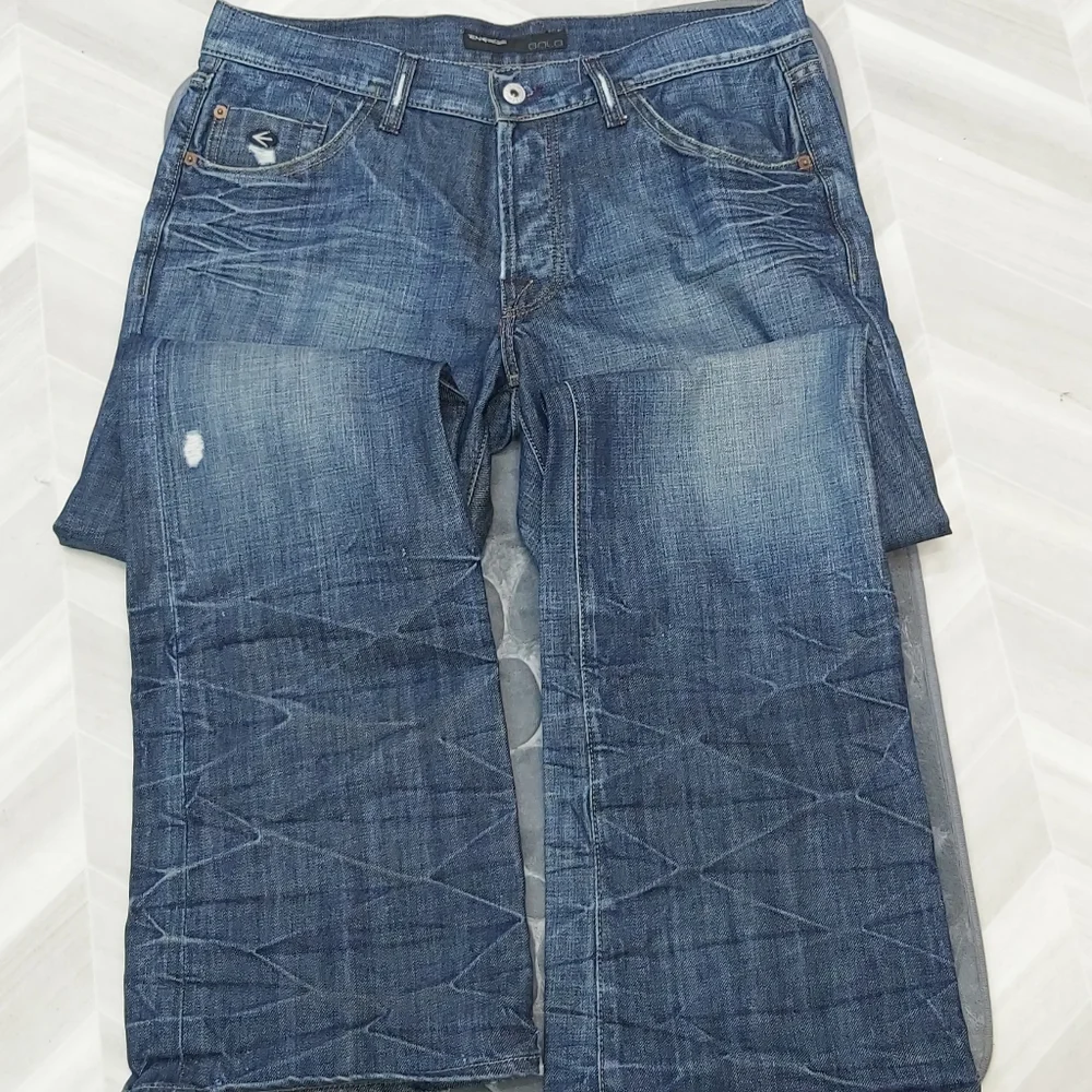 Energie Gold  Distressed Men's Jeans - Picture 2 of 12